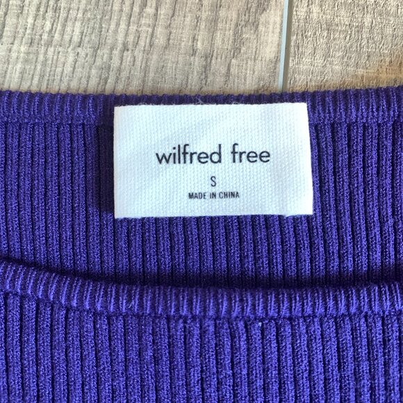 Aritzia, Wilfred free purple cut out bodycon dress, size S - Picture 3 of 7